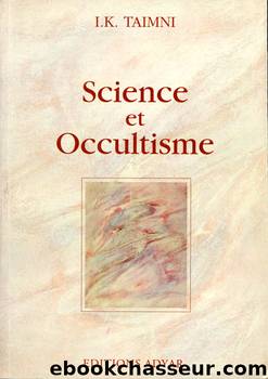 Science et Occultisme by I.k. Taimni