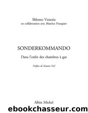 Sonderkommando : dans l'enfer des chambres à gaz by Venezia Shlomo