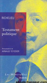 Testament politique by Richelieu