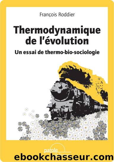 Thermodynamique de l'évolution by François Roddier