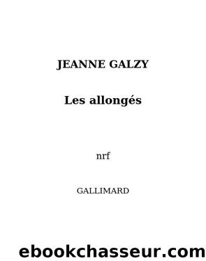 les allongÃ©s by Galzy Jeanne